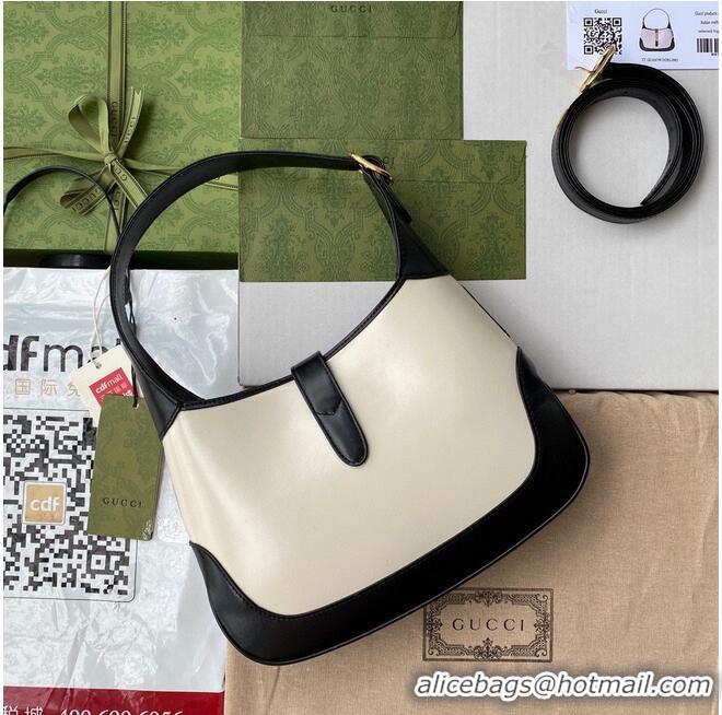 Popular Style Gucci Vintage Jackie 1961 Original Leather Hobo Bag 636706 White & Black