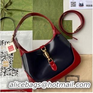 Cheapest Gucci Vintage Jackie 1961 Original Leather Hobo Bag 636706 Black & Wine