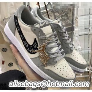 Top Quality Nike x Dior Air Jordan High-Top Sneakers CD2268 Grey/White 2020 (For Women and Men)