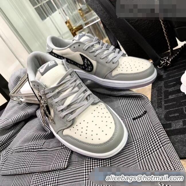 Top Quality Nike x Dior Air Jordan High-Top Sneakers CD2268 Grey/White 2020 (For Women and Men)