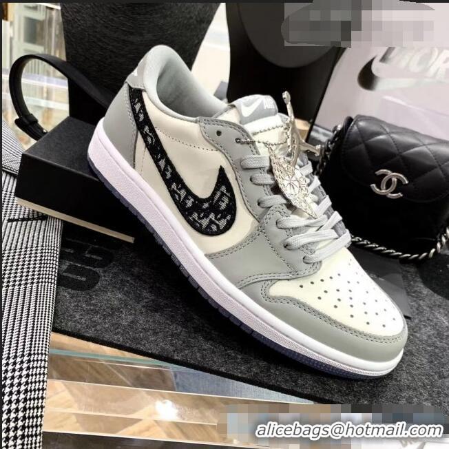 Top Quality Nike x Dior Air Jordan High-Top Sneakers CD2268 Grey/White 2020 (For Women and Men)