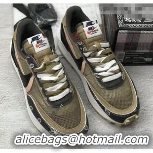 ​Inexpensive Nike x Sacai x Dior Mesh Sneakers CD2271 Army Green 2020(For Women and Men)