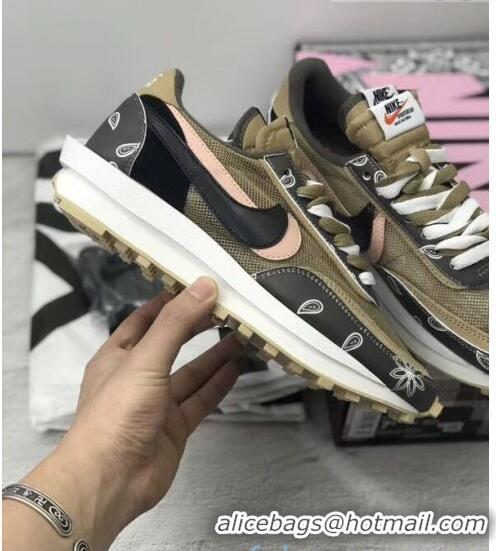 ​Inexpensive Nike x Sacai x Dior Mesh Sneakers CD2271 Army Green 2020(For Women and Men)