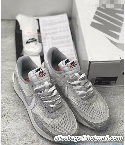 Famous Brand Nike x Sacai x Dior Mesh Sneakers CD2271 Grey 2020(For Women and Men)