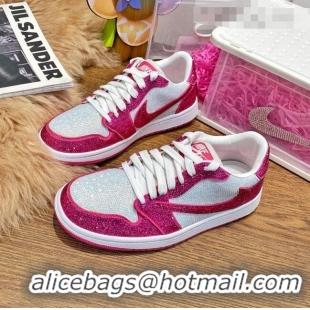 Affordable Price Nike Air Jordan Crystal Allover Low-top Sneakers CD0750 White/Pink 2021