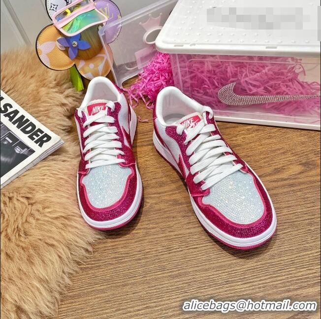 Affordable Price Nike Air Jordan Crystal Allover Low-top Sneakers CD0750 White/Pink 2021