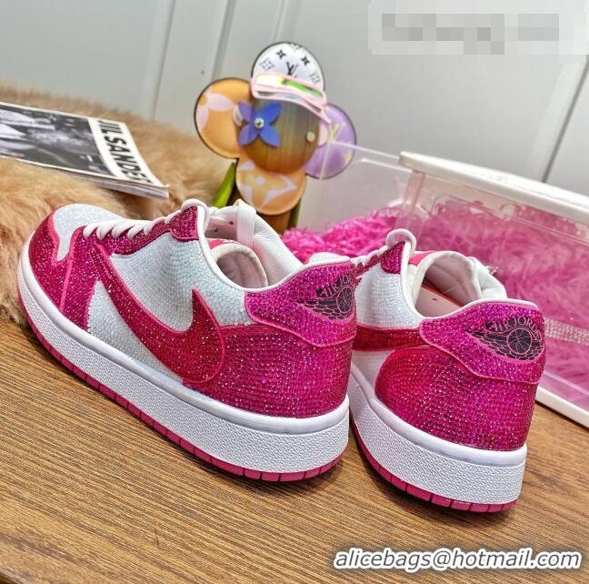 Affordable Price Nike Air Jordan Crystal Allover Low-top Sneakers CD0750 White/Pink 2021