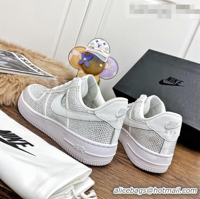 New Fashion Nike Air Jordan AJ1 Crystal Allover Low-top Sneakers CD0750 White 2021