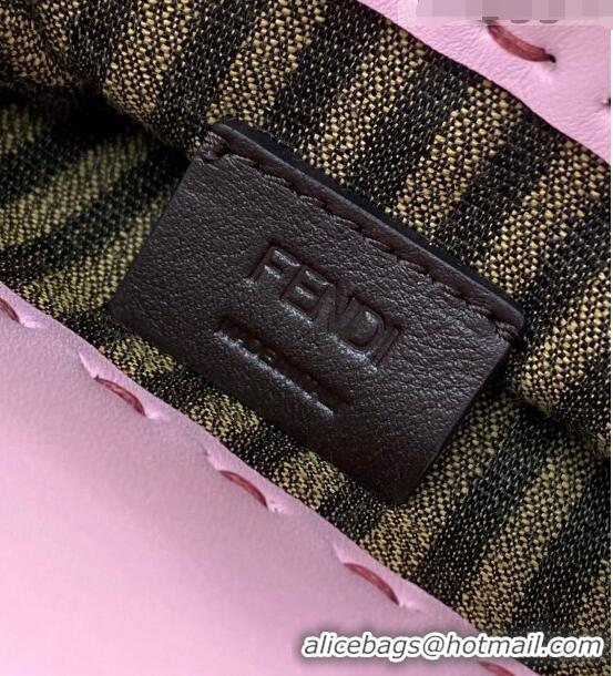 Cheapest Fendi Sunshine Leather Mini Shopper Tote Bag FD0305 Pink 2021