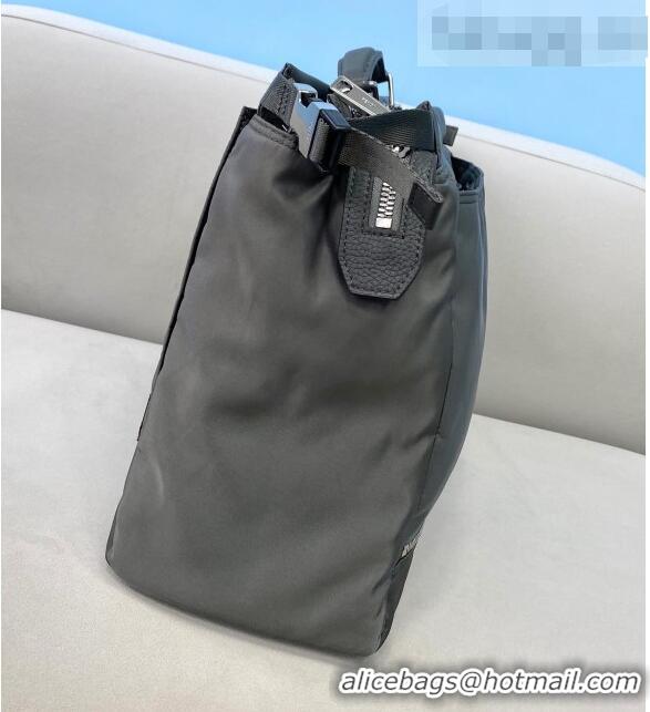 Super Quality Fendi Men's Peekaboo Nylon Large Bag FD0319 Grey 2021