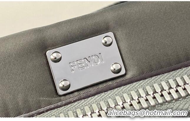 Super Quality Fendi Men's Peekaboo Nylon Large Bag FD0319 Grey 2021