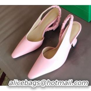 Top Quality Bottega Veneta Almond Lambskin Slingback Pumps 050809 Pink 2021