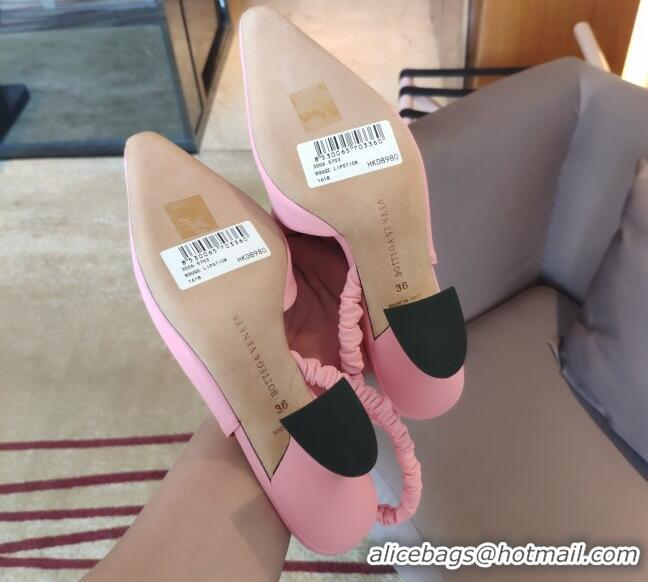 Top Quality Bottega Veneta Almond Lambskin Slingback Pumps 050809 Pink 2021