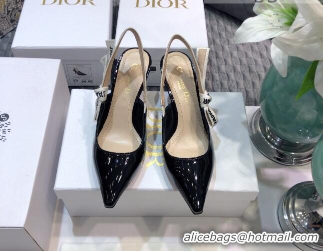 Super Quality Dior J'Adior Slingback Pumps 6.5cm Heel in Patent Calfskin 601907 Black 2021