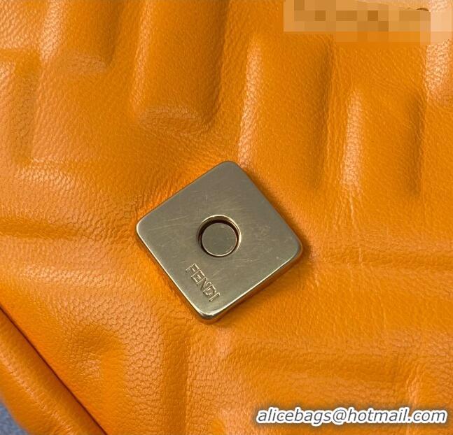 New Fashion Fendi FF Lambskin Baguette Mini Bag FD0402 Orange 2021