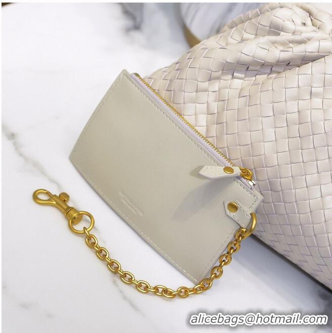 Buy Inexpensive Bottega Veneta Weave Clutch bag 585853 White