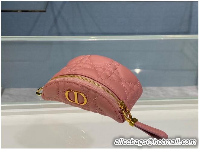 Buy Discount DETACHABLE DIOR CARO HALF-MOON COIN PURSE S5033U PINK