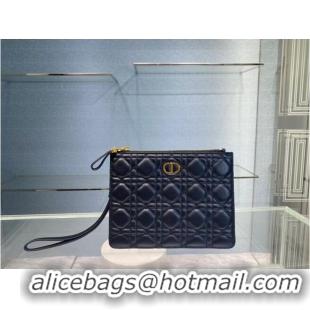 Top Quality SMALL DIOR CARO DAILY POUCH S5085U BLACK