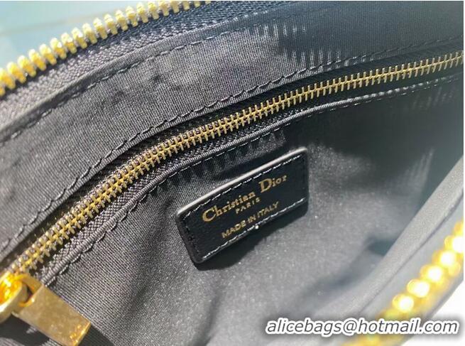 Top Quality SMALL DIOR CARO DAILY POUCH S5085U BLACK