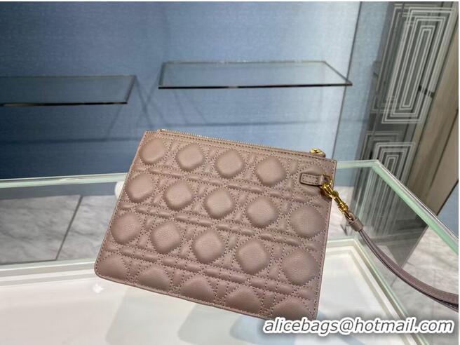 Buy Classic SMALL DIOR CARO DAILY POUCH S5085U pink