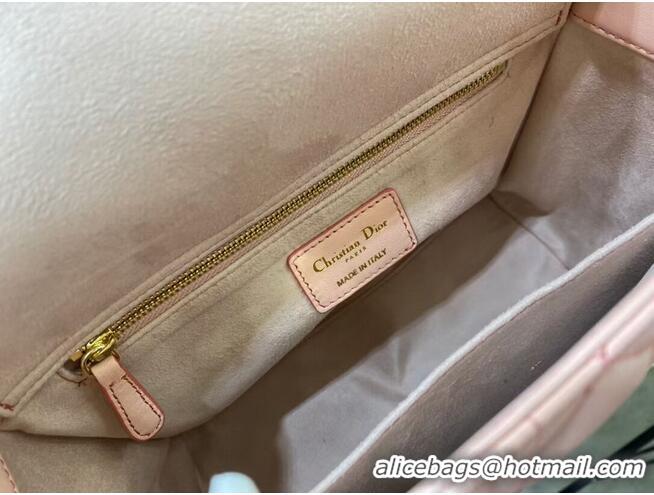 Top Quality MEDIUM LADY DIOR BAG Pink Gradient Cannage Lambskin M0565OS