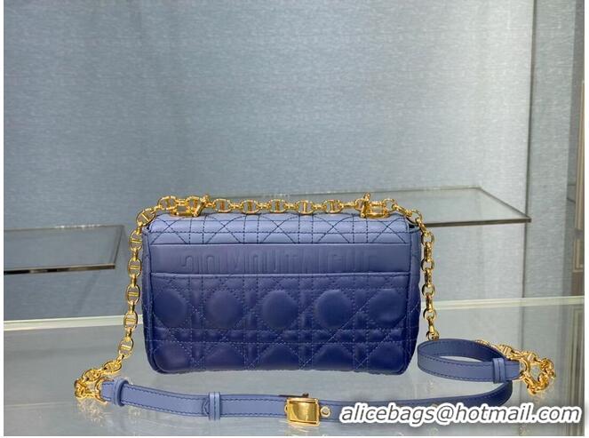 Best Price SMALL DIOR CARO BAG Indigo Blue Gradient Cannage Lambskin M9241