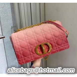 Buy Cheap MEDIUM DIOR CARO BAG Soft Cannage Calfskin C8618 pink