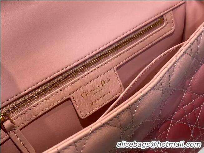 Buy Cheap MEDIUM DIOR CARO BAG Soft Cannage Calfskin C8618 pink