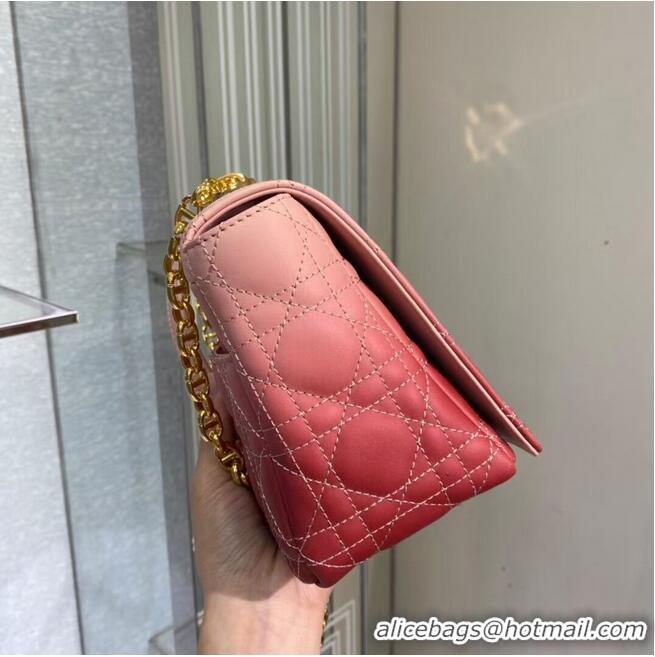 Buy Cheap MEDIUM DIOR CARO BAG Soft Cannage Calfskin C8618 pink