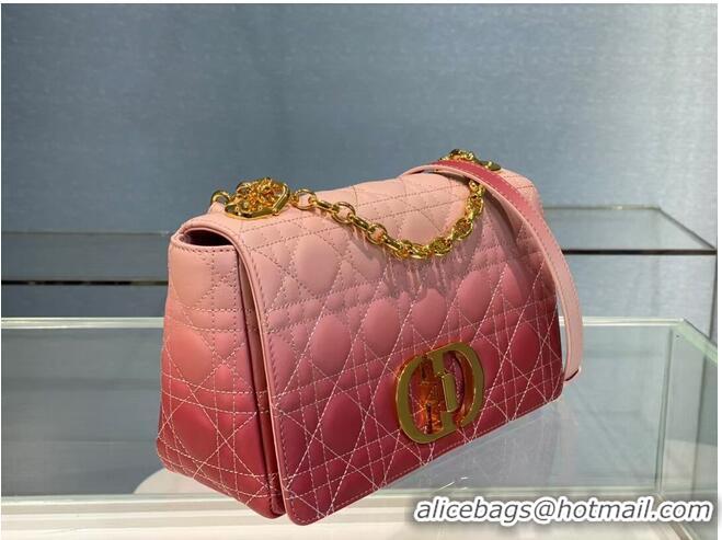 Buy Cheap MEDIUM DIOR CARO BAG Soft Cannage Calfskin C8618 pink