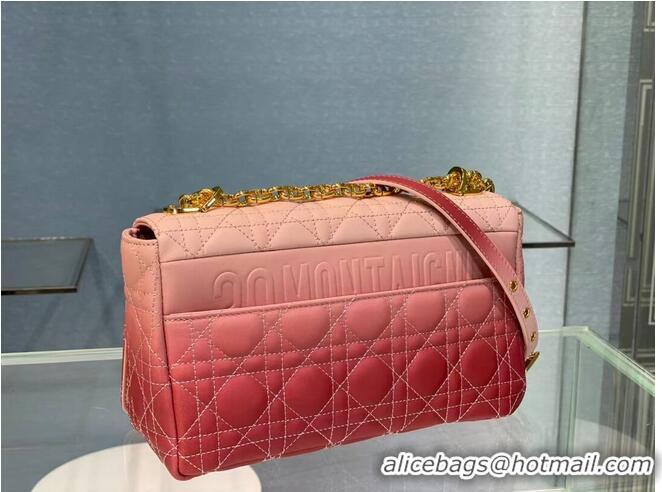 Buy Cheap MEDIUM DIOR CARO BAG Soft Cannage Calfskin C8618 pink