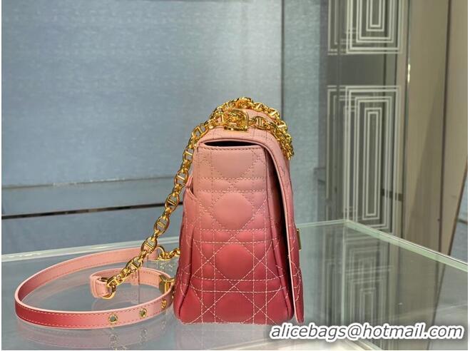 Buy Discount LARGE DIOR CARO BAG Indigo pink Gradient Cannage Lambskin M9243U