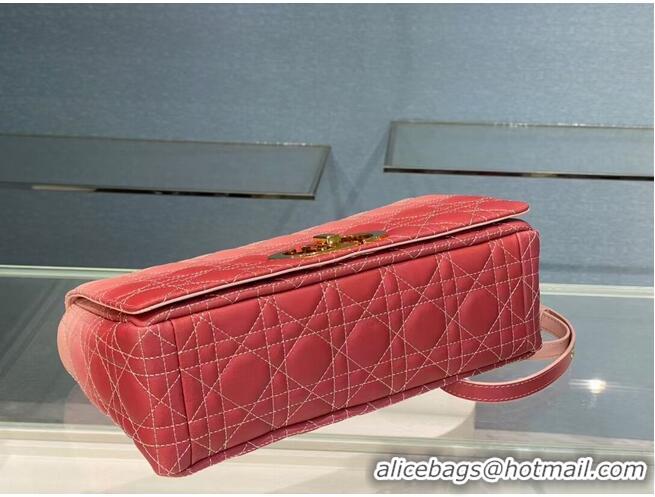 Buy Discount LARGE DIOR CARO BAG Indigo pink Gradient Cannage Lambskin M9243U