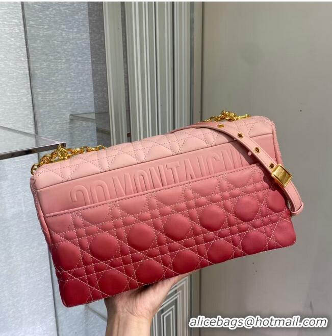 Buy Discount LARGE DIOR CARO BAG Indigo pink Gradient Cannage Lambskin M9243U