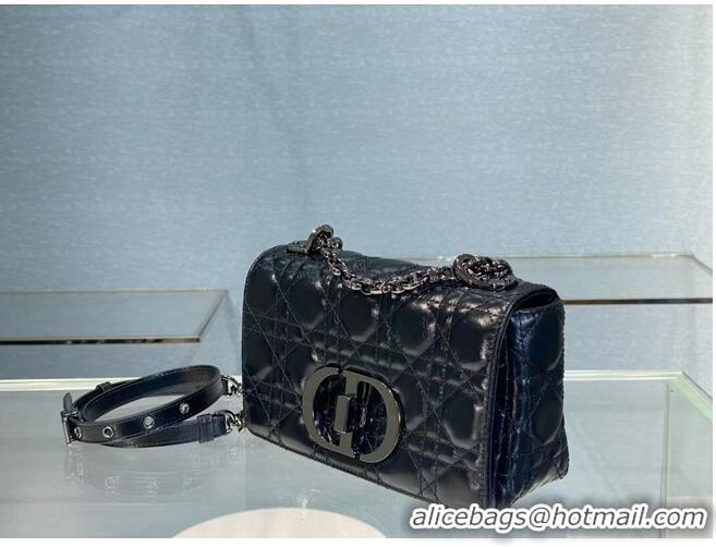 ​Stylish SMALL DIOR CARO BAG Gradient Cannage Imported wax skin M9241 black