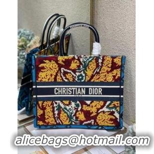 Top Quality DIOR BOOK TOTE BLUE Multicolor Dior Paisley Embroidery M1287Z