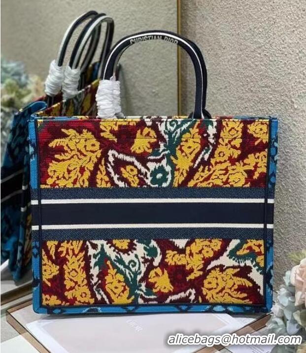 Top Quality DIOR BOOK TOTE BLUE Multicolor Dior Paisley Embroidery M1287Z