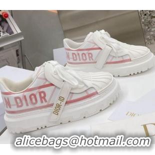 Super Quality Dior DIOR-ID Sneakers in White and Pink Technical Fabric 061136