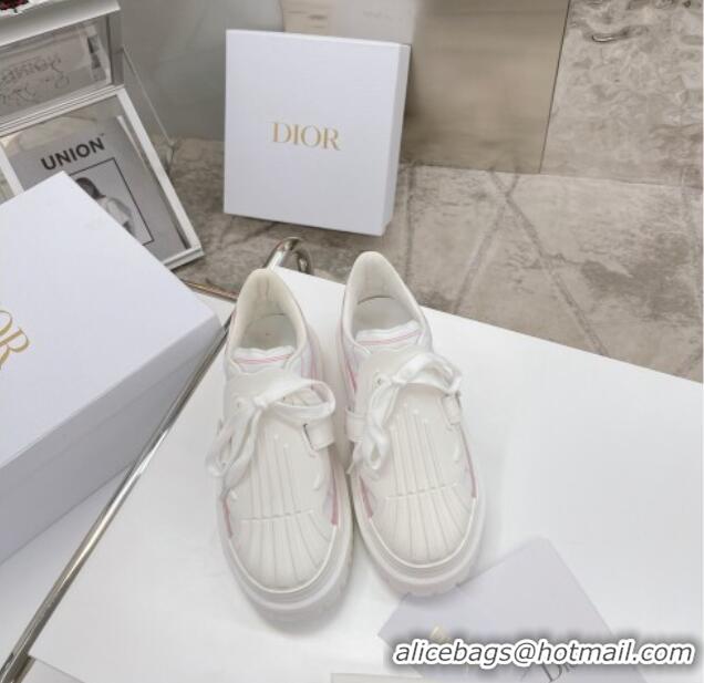 Super Quality Dior DIOR-ID Sneakers in White and Pink Technical Fabric 061136