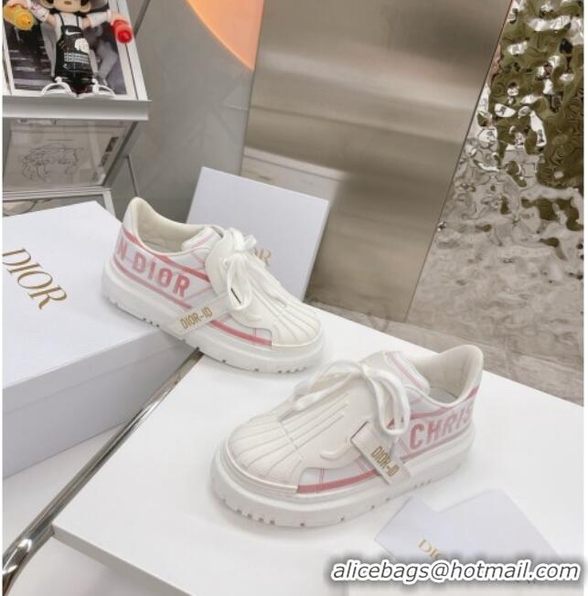 Super Quality Dior DIOR-ID Sneakers in White and Pink Technical Fabric 061136