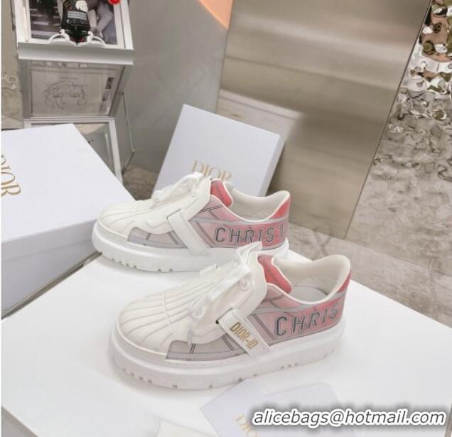 Perfect Dior DIOR-ID Sneakers in Pink Gradient and Reflective Technical Fabric 061137