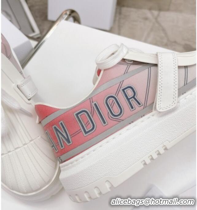 Perfect Dior DIOR-ID Sneakers in Pink Gradient and Reflective Technical Fabric 061137