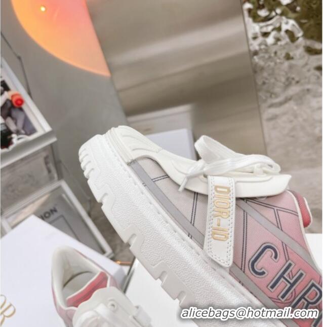 Perfect Dior DIOR-ID Sneakers in Pink Gradient and Reflective Technical Fabric 061137