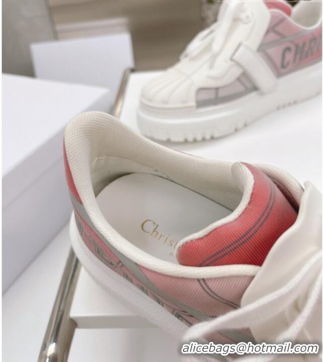 Perfect Dior DIOR-ID Sneakers in Pink Gradient and Reflective Technical Fabric 061137