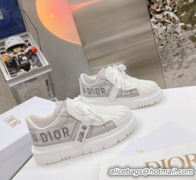 Top Quality Dior DIOR-ID Sneakers in Gray Reflective Technical Fabric 061138