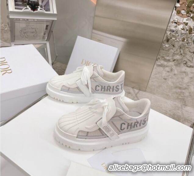 Top Quality Dior DIOR-ID Sneakers in Gray Reflective Technical Fabric 061138