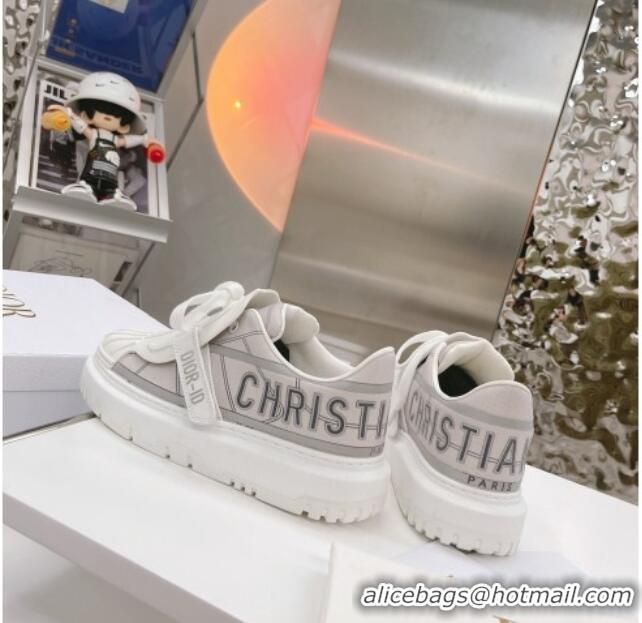 Top Quality Dior DIOR-ID Sneakers in Gray Reflective Technical Fabric 061138