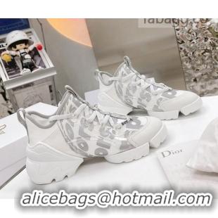 Charming Dior D-Connect Sneakers in Printed Reflective Technical Fabric 062192