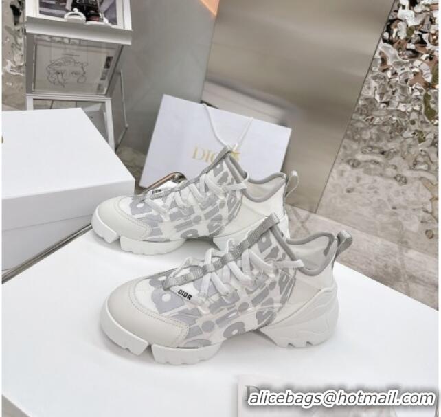 Charming Dior D-Connect Sneakers in Printed Reflective Technical Fabric 062192