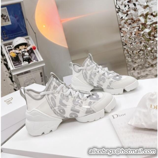 Charming Dior D-Connect Sneakers in Printed Reflective Technical Fabric 062192